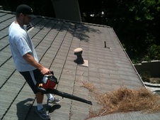 rain gutter cleaning